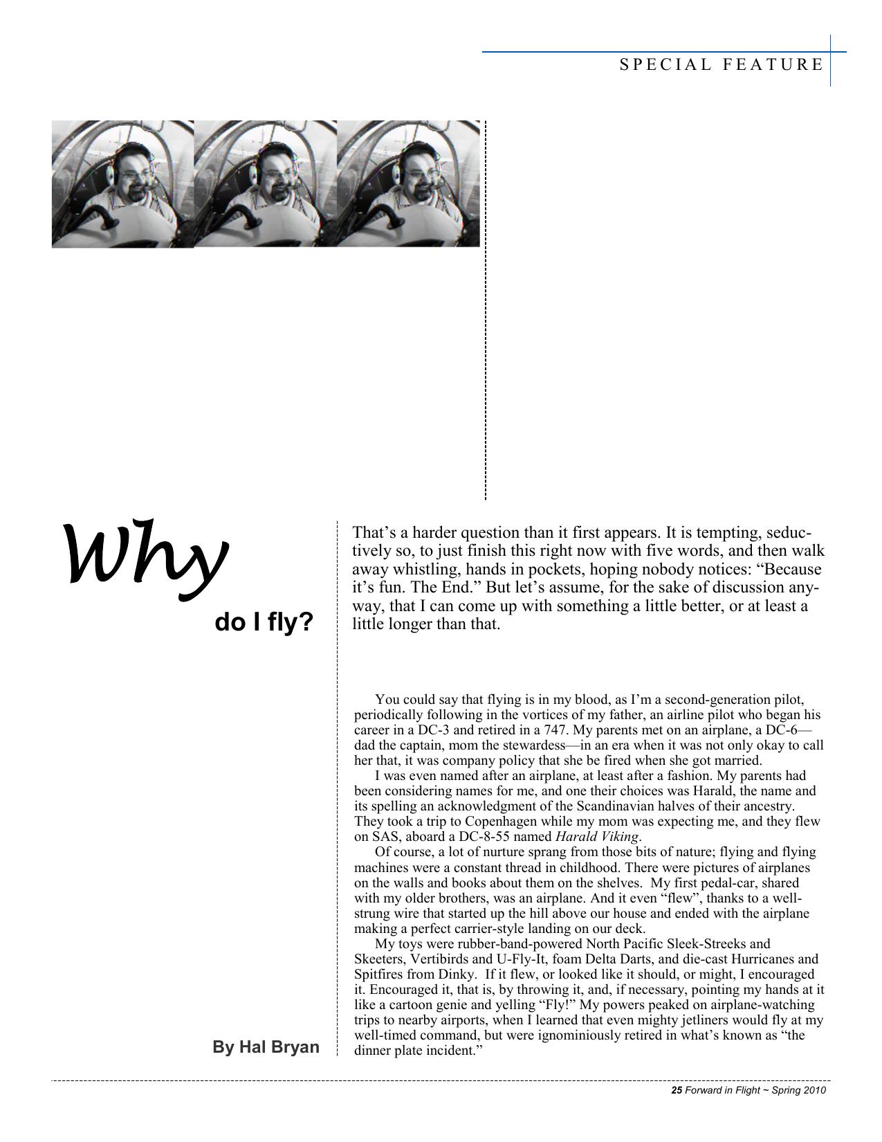 Forward in Flight - Spring 2010 -  Page25