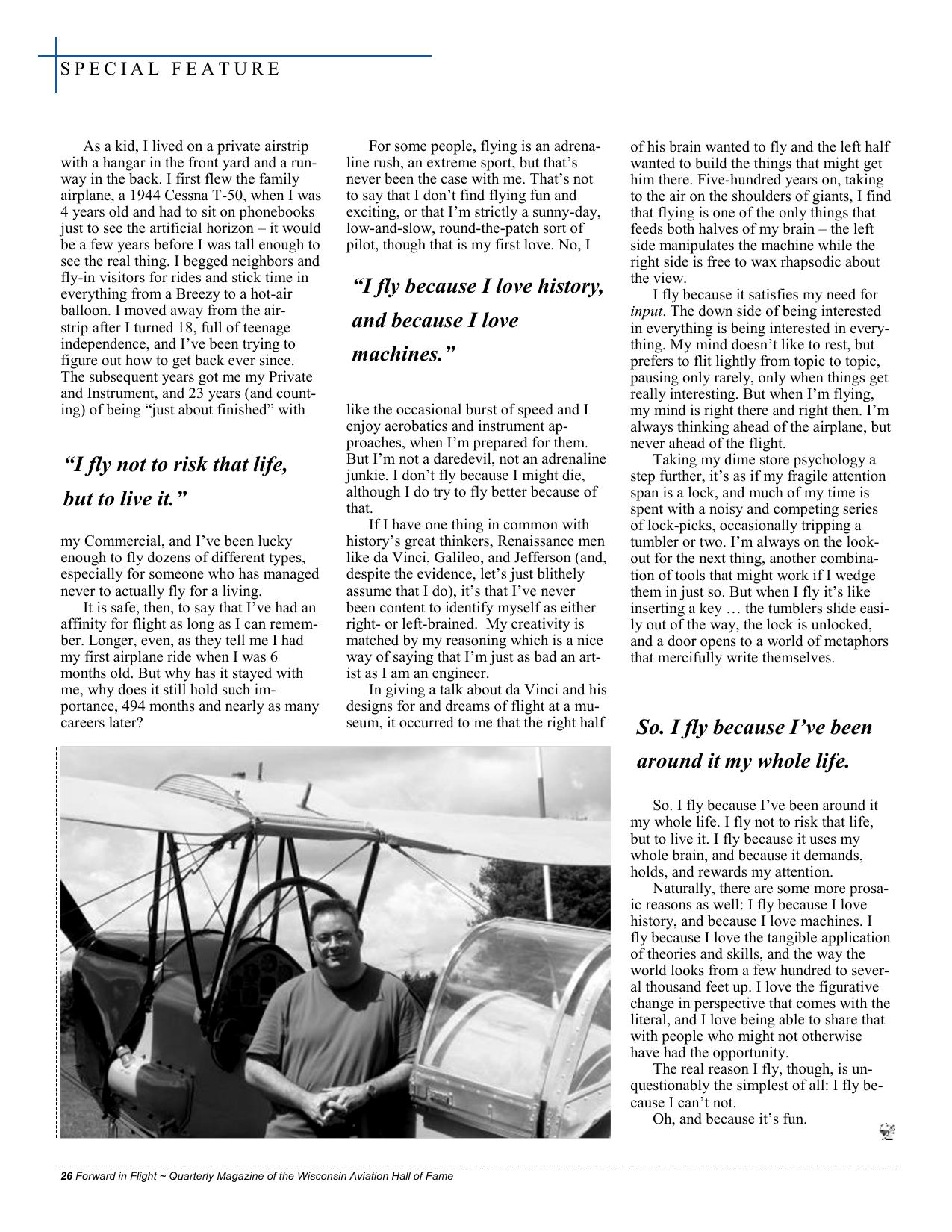 Forward in Flight - Spring 2010 -  Page26