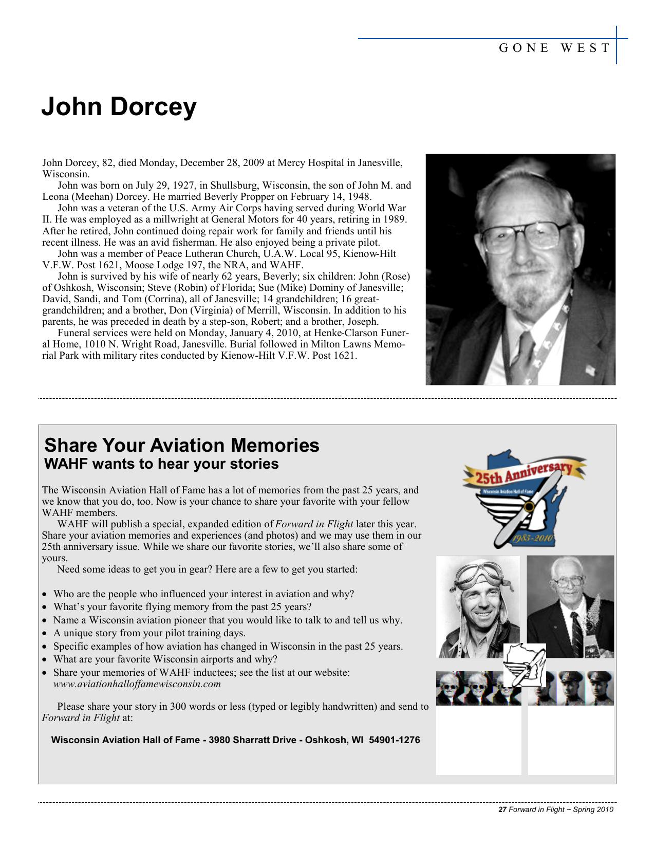 Forward in Flight - Spring 2010 -  Page27