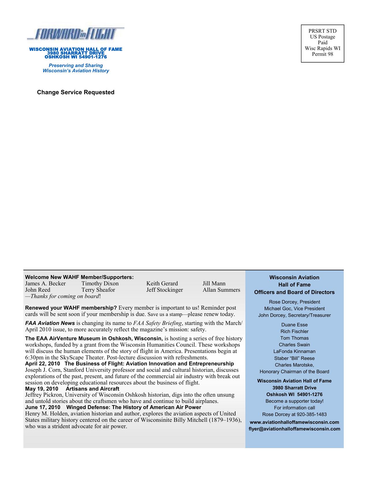 Forward in Flight - Spring 2010 -  Page32