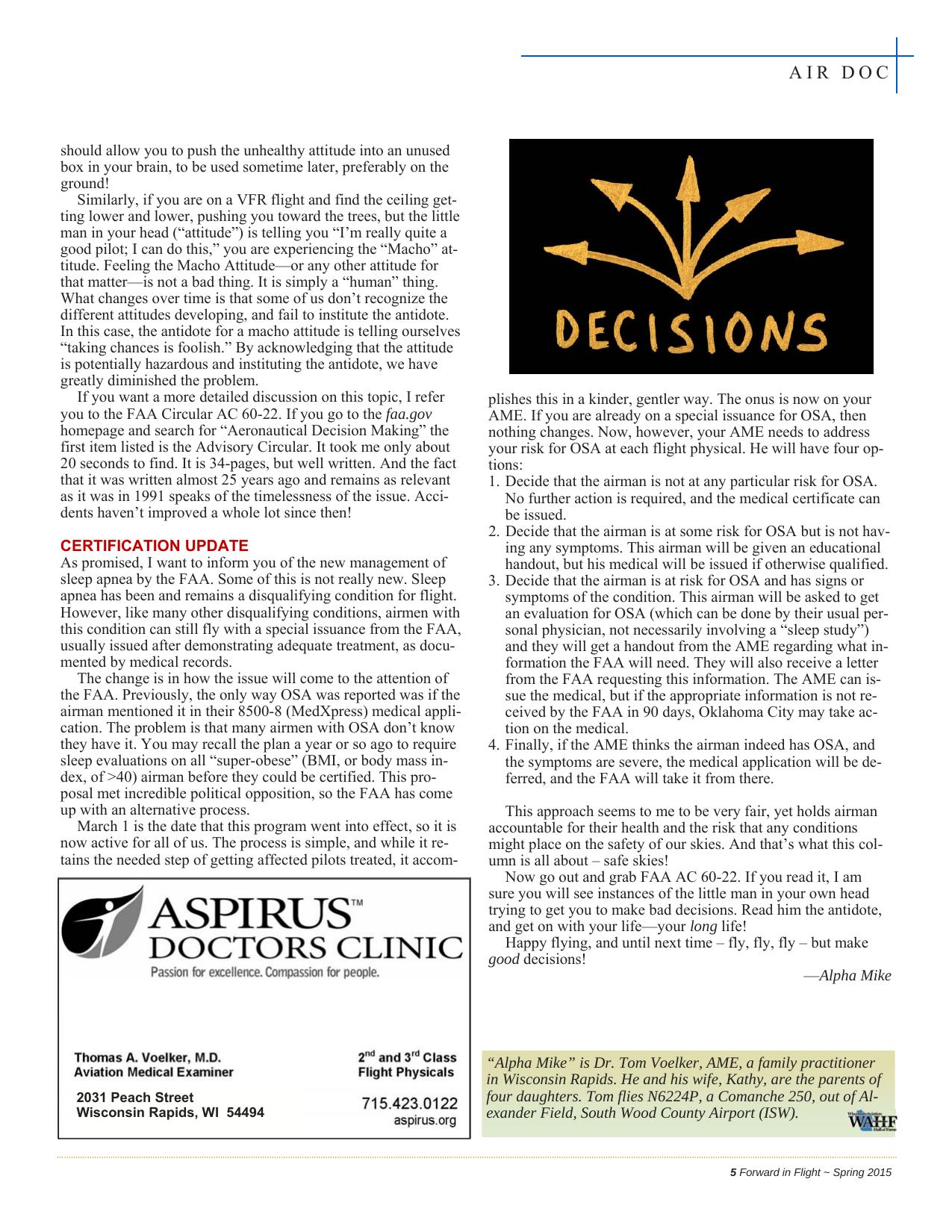 Forward in Flight - Spring 2015 -  Page7