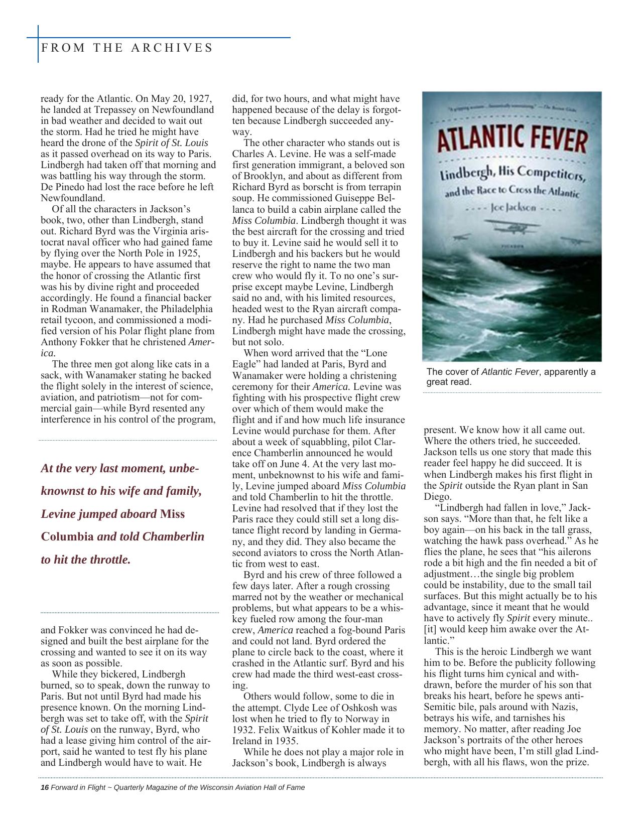 Forward in Flight - Spring 2015 -  Page18