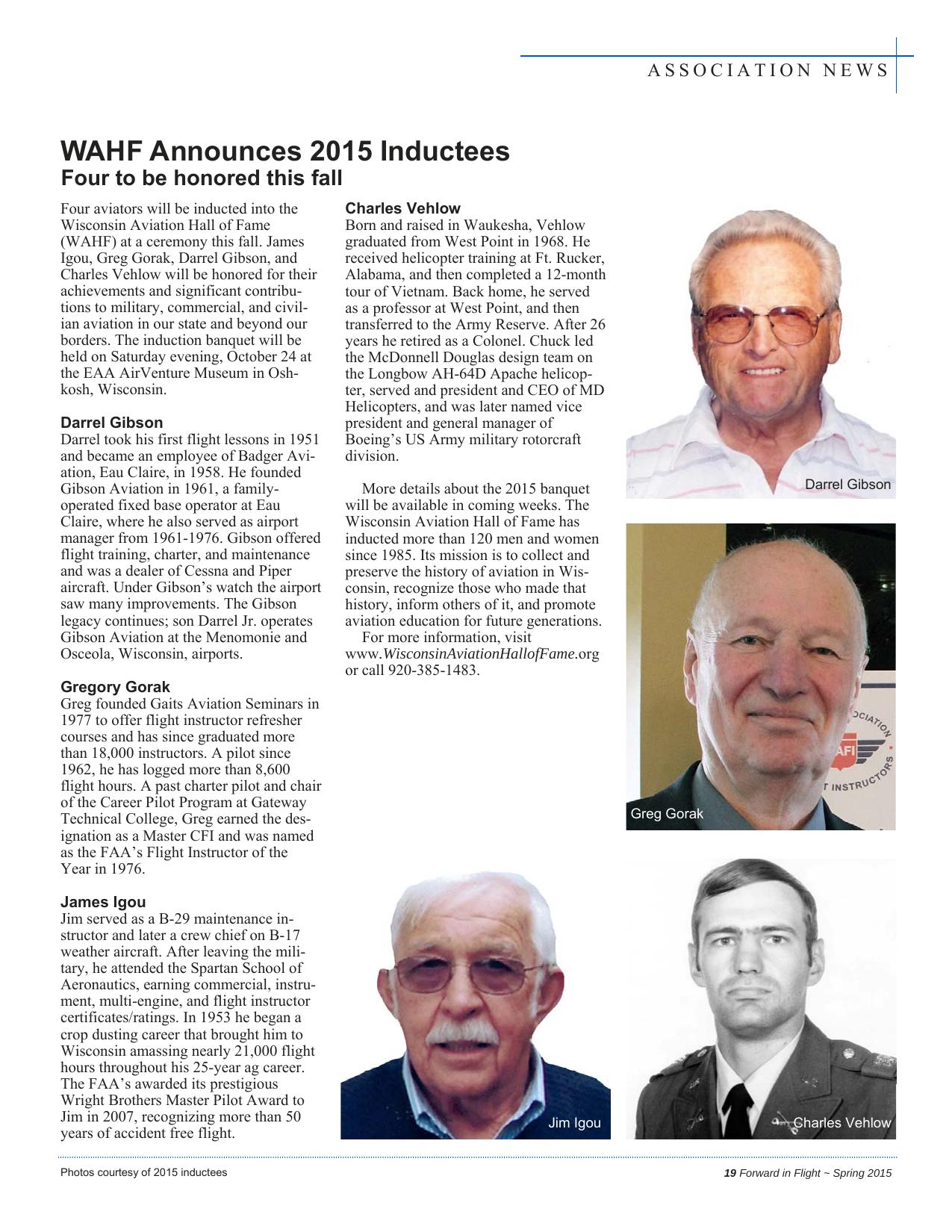 Forward in Flight - Spring 2015 -  Page21