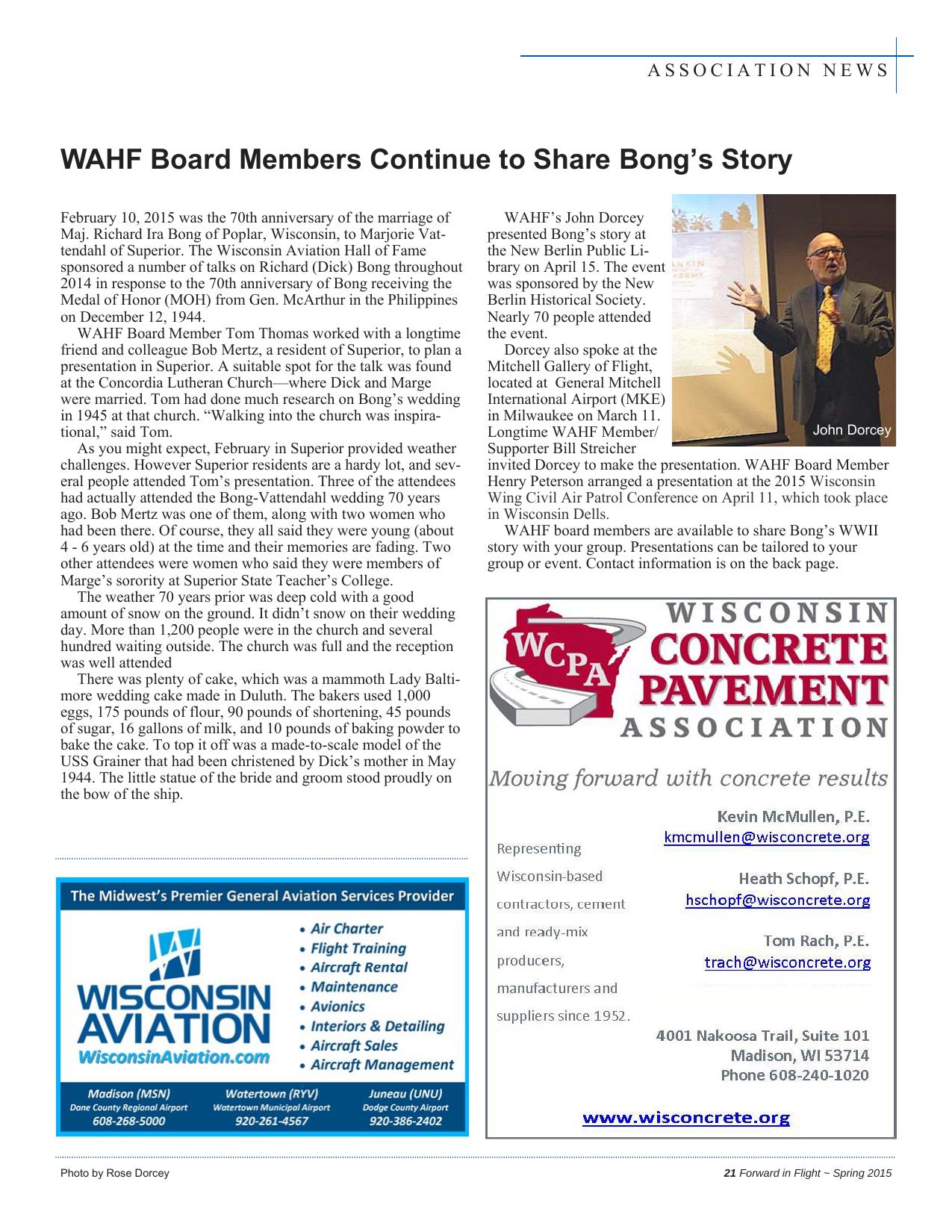 Forward in Flight - Spring 2015 -  Page23