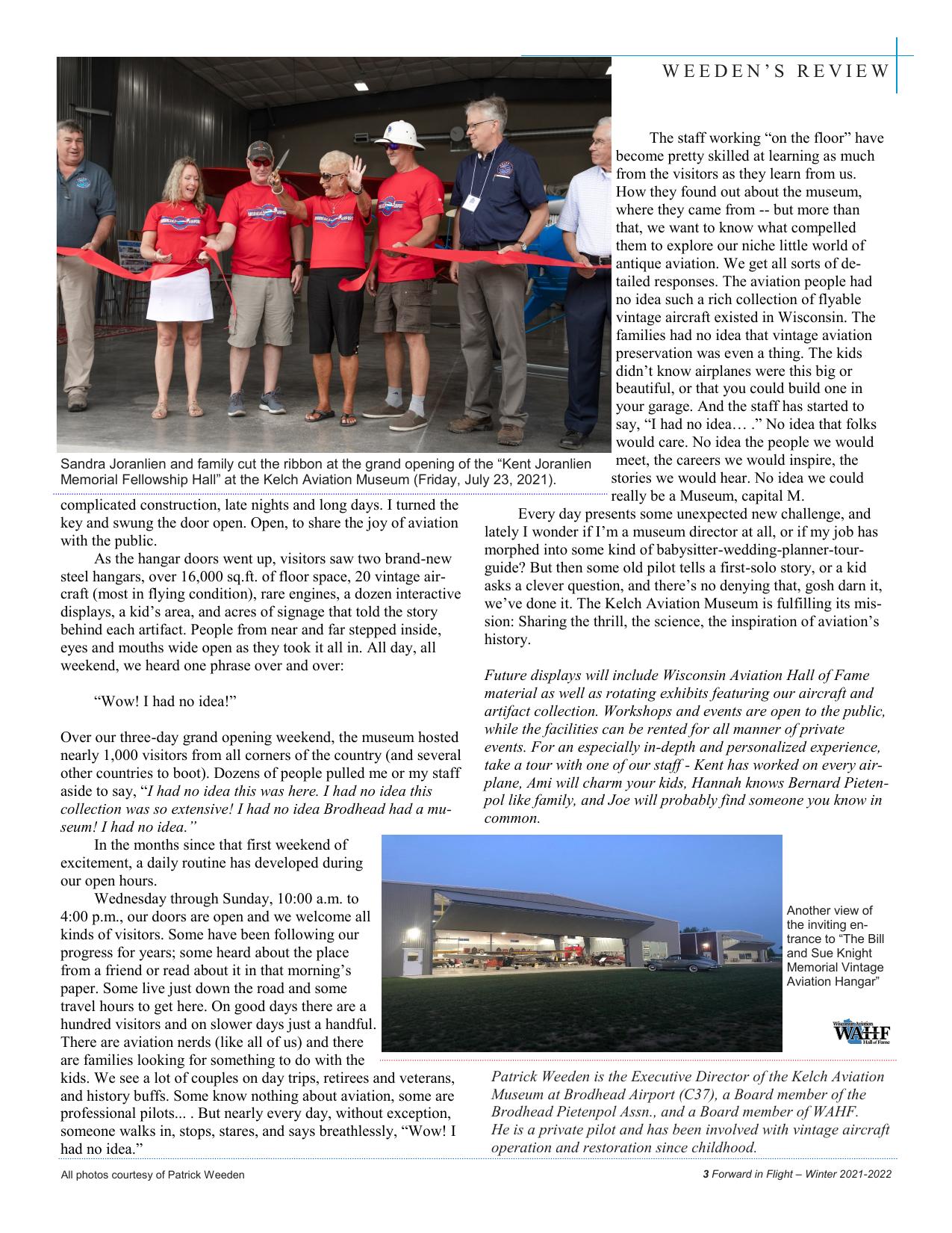 Forward in Flight - Winter 2021 -  Page5