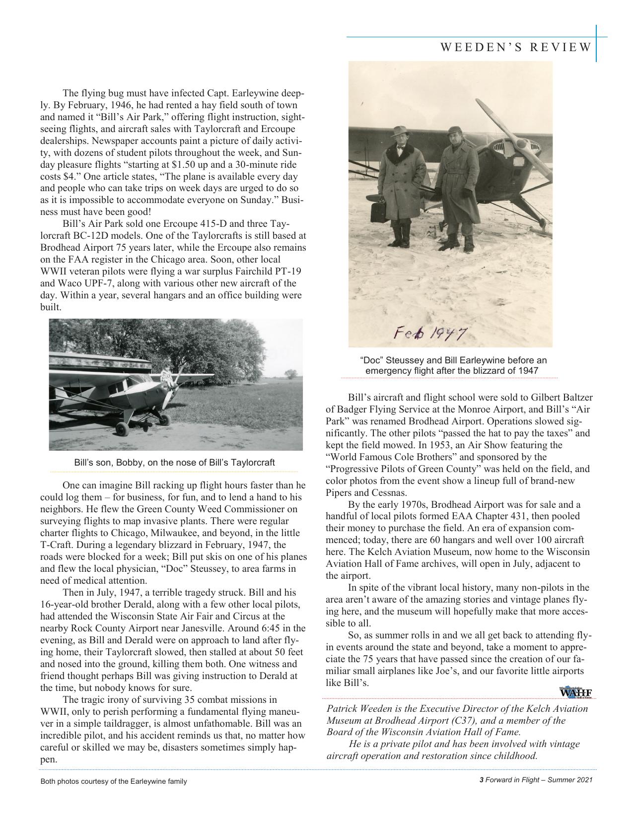 Forward in Flight - Summer 2021 -  Page5