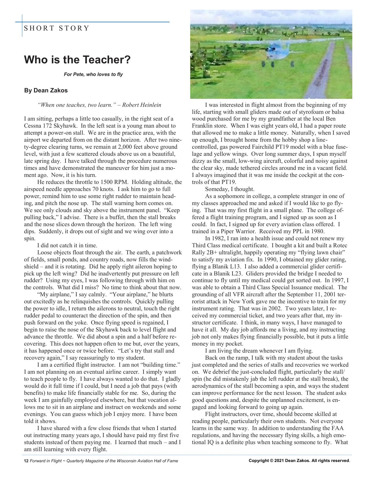 Forward in Flight - Summer 2021 -  Page14