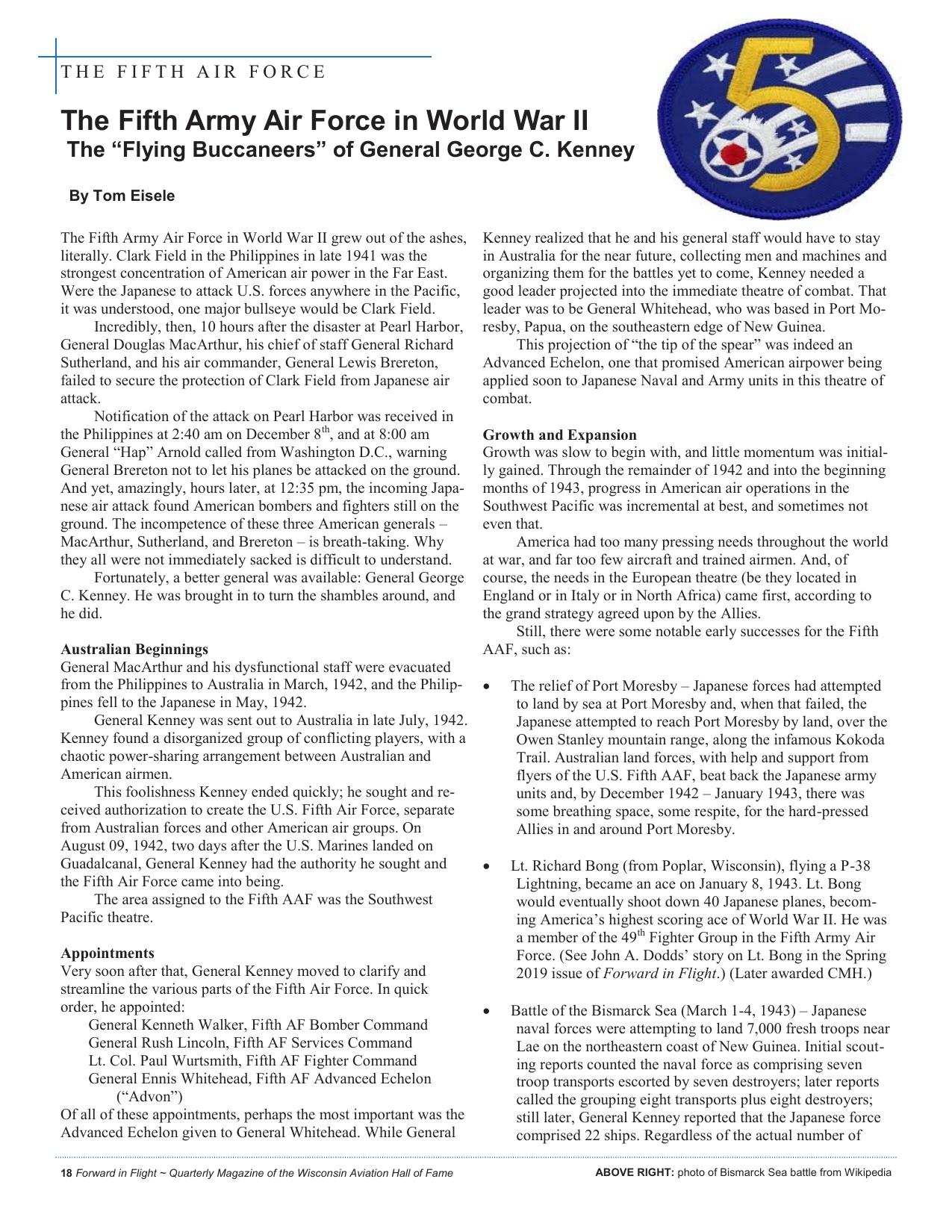 Forward in Flight - Summer 2021 -  Page20