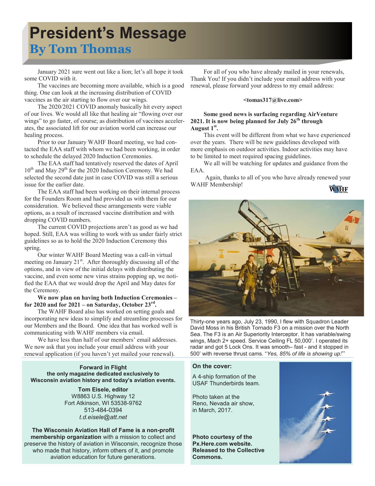 Forward in Flight - Spring 2021 -  Page3