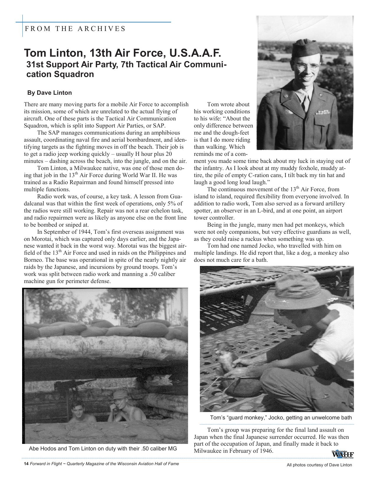 Forward in Flight - Spring 2021 -  Page16