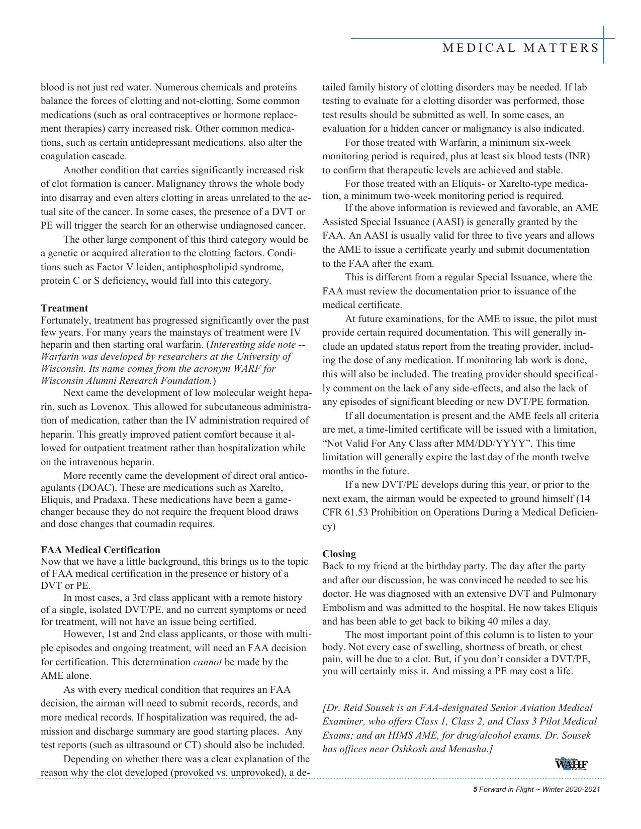 Forward in Flight - Winter 2020 -  Page7