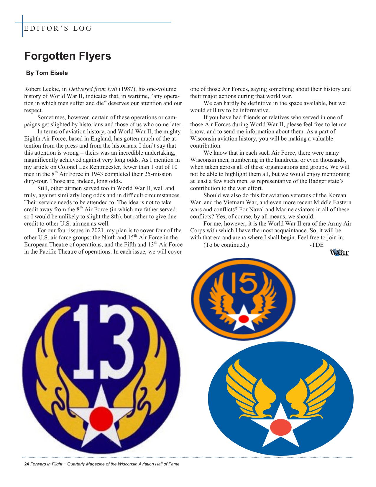 Forward in Flight - Winter 2020 -  Page26