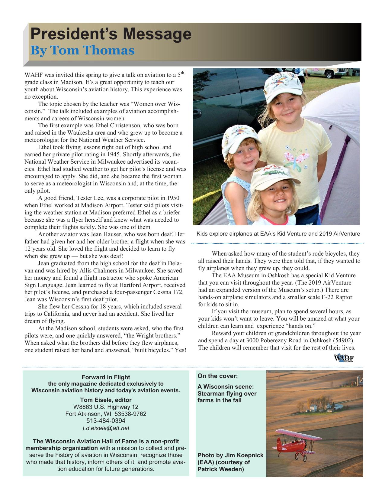 Forward in Flight - Fall 2019 -  Page3