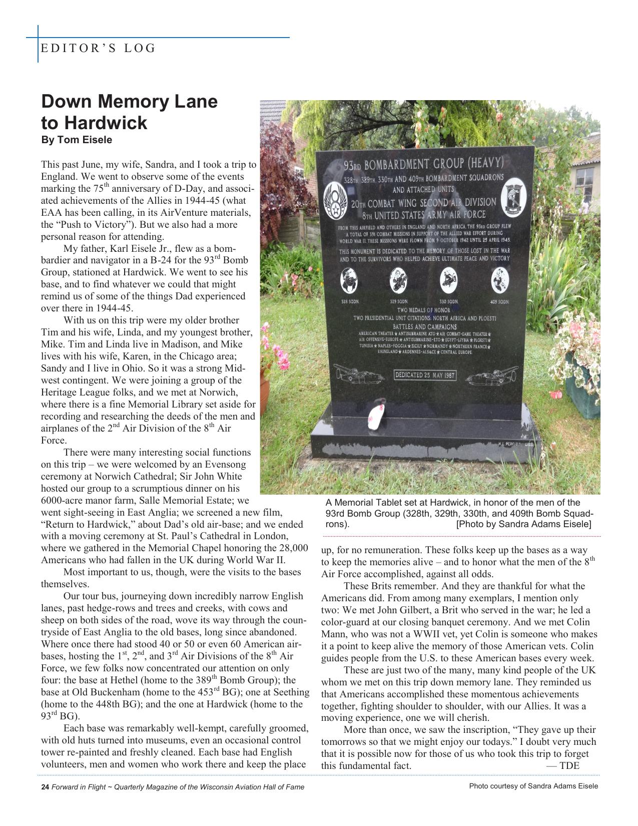 Forward in Flight - Fall 2019 -  Page26