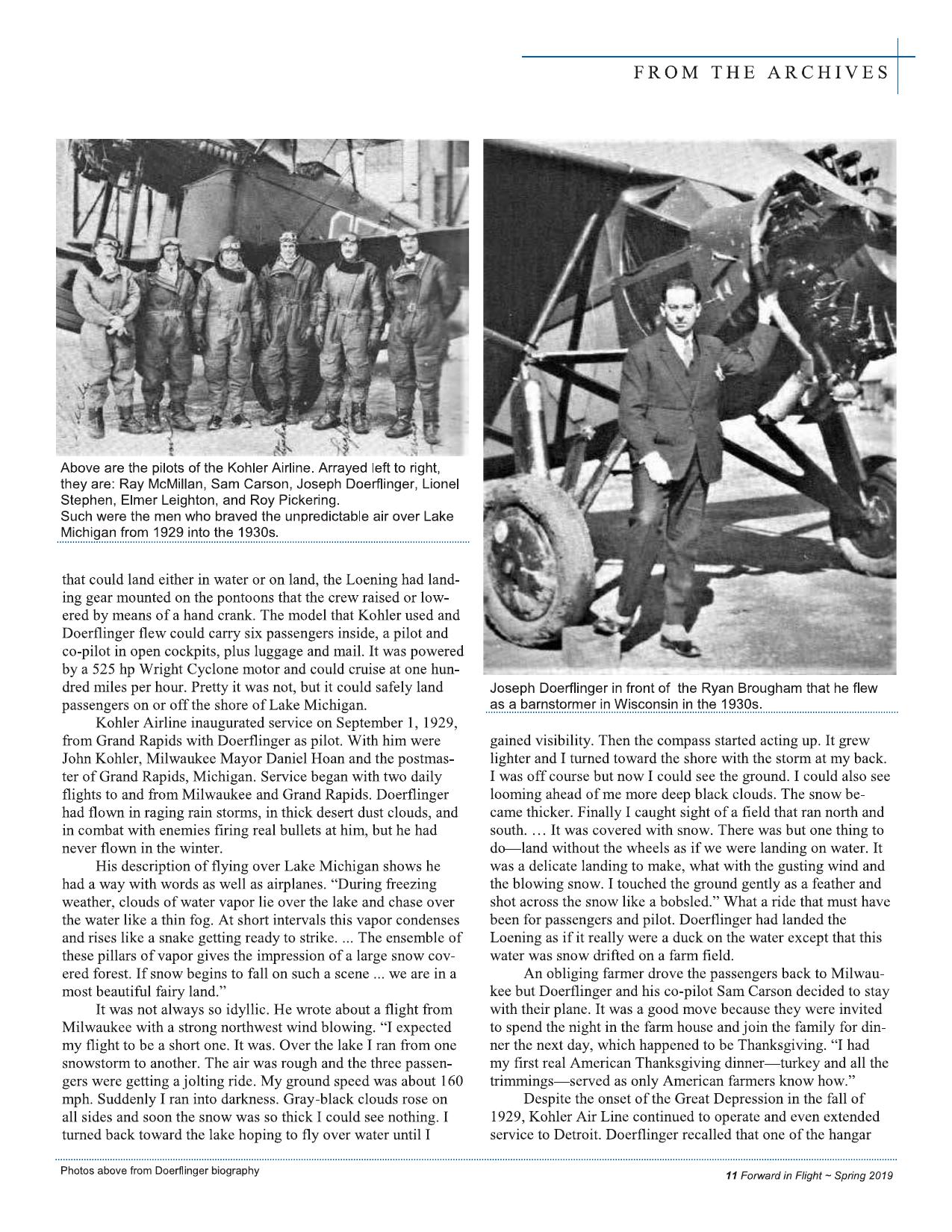 Forward in Flight - Spring 2019 -  Page13