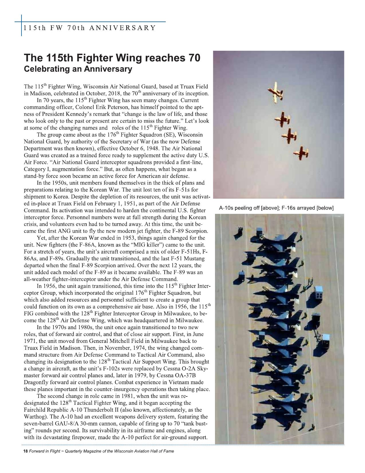 Forward in Flight - Spring 2019 -  Page20