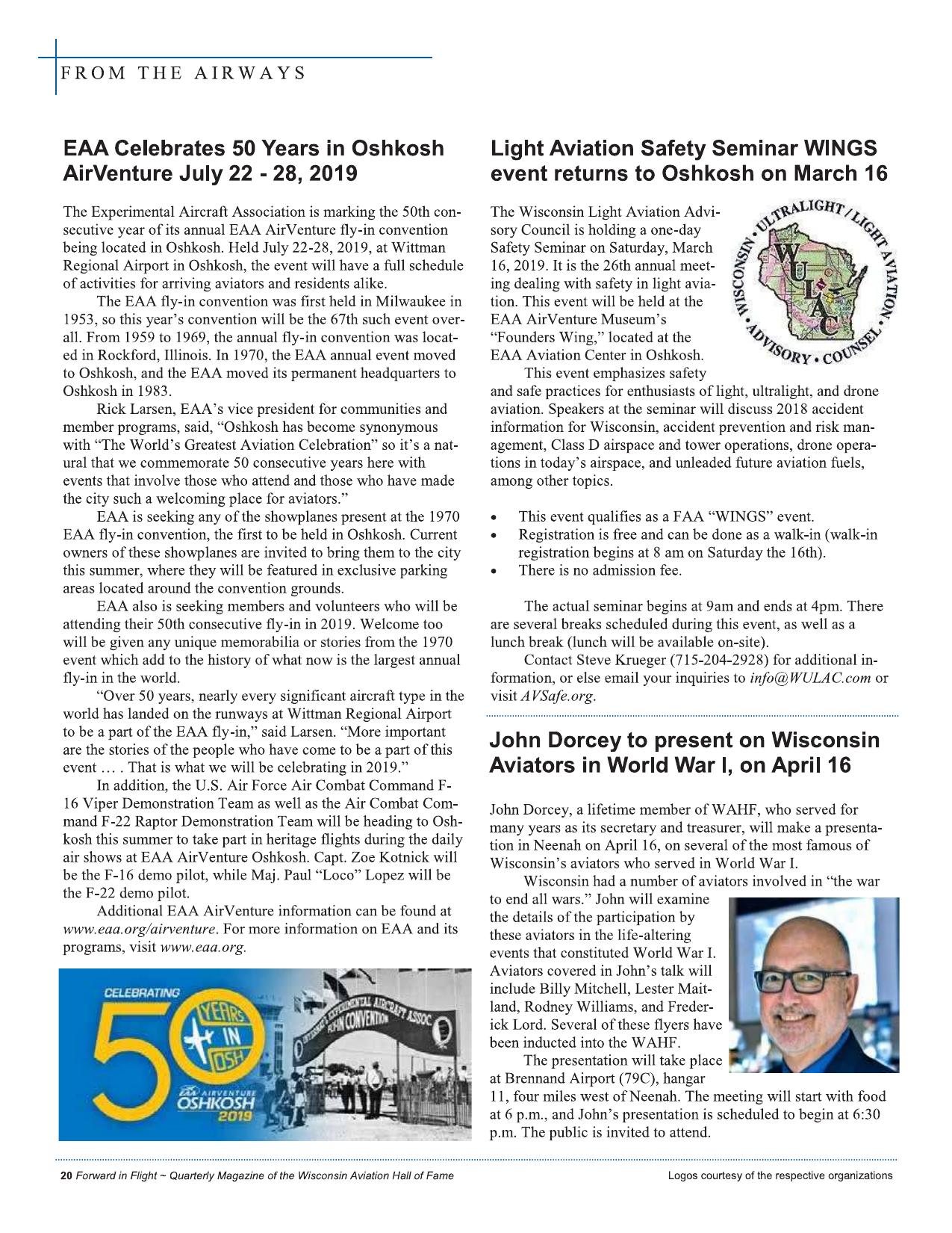 Forward in Flight - Spring 2019 -  Page22