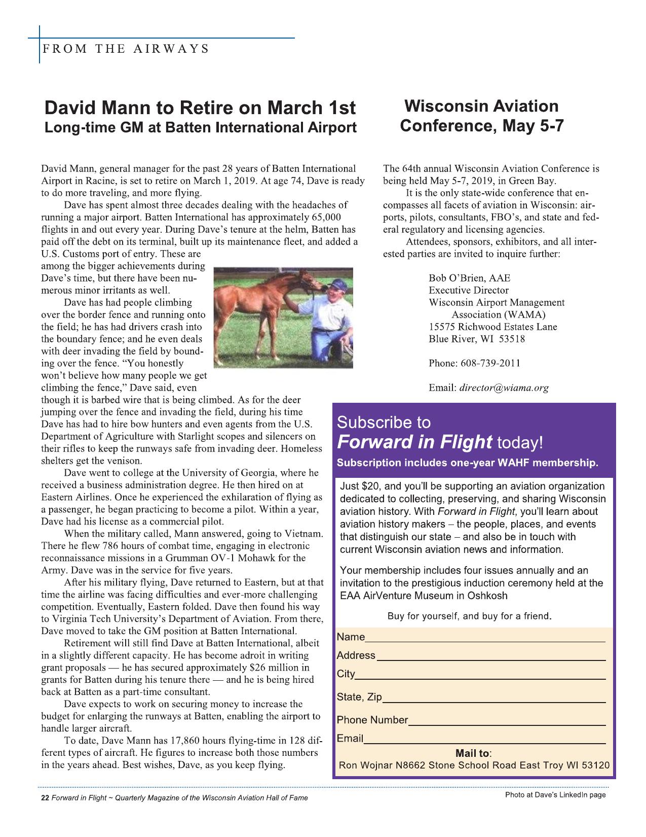 Forward in Flight - Spring 2019 -  Page24