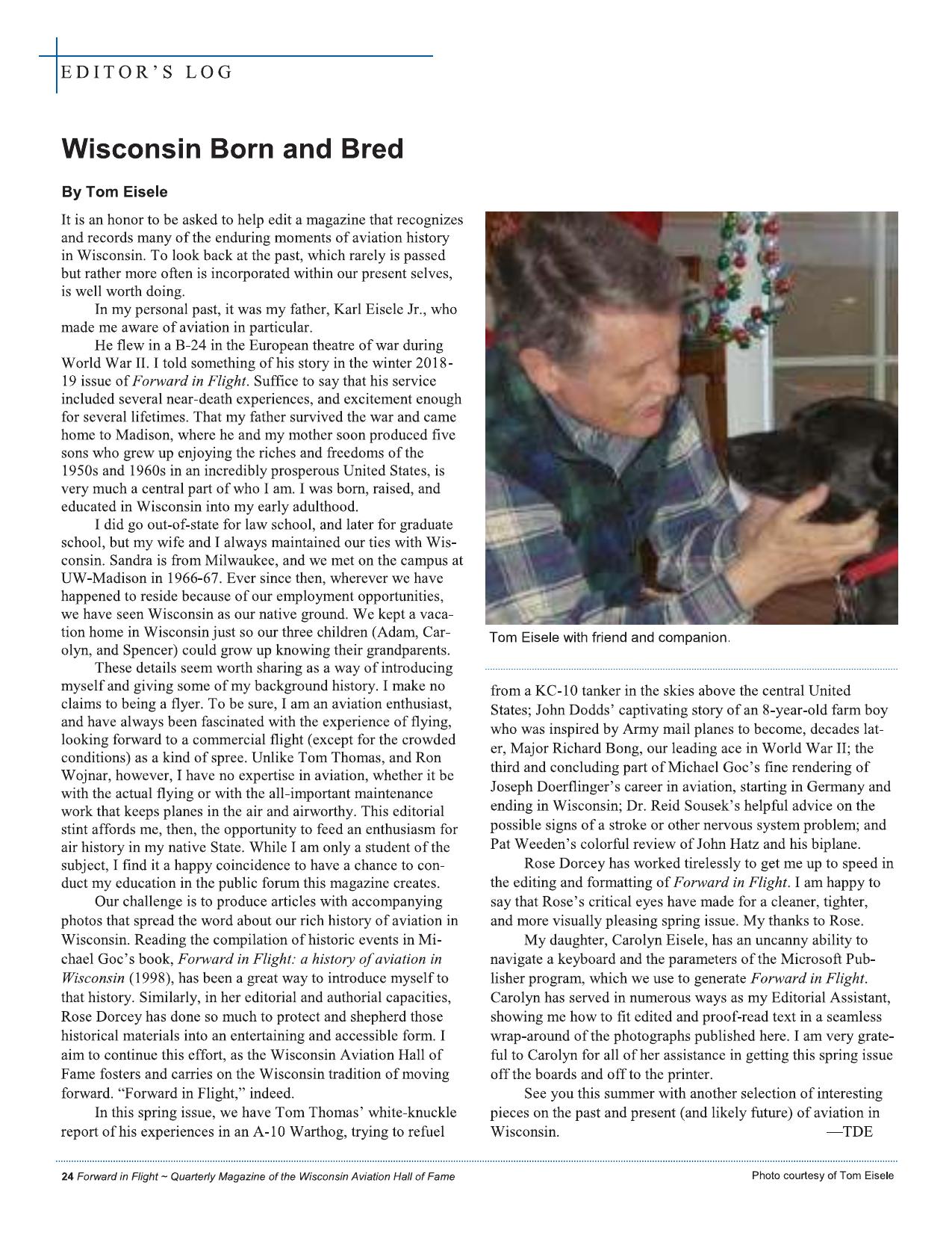 Forward in Flight - Spring 2019 -  Page26