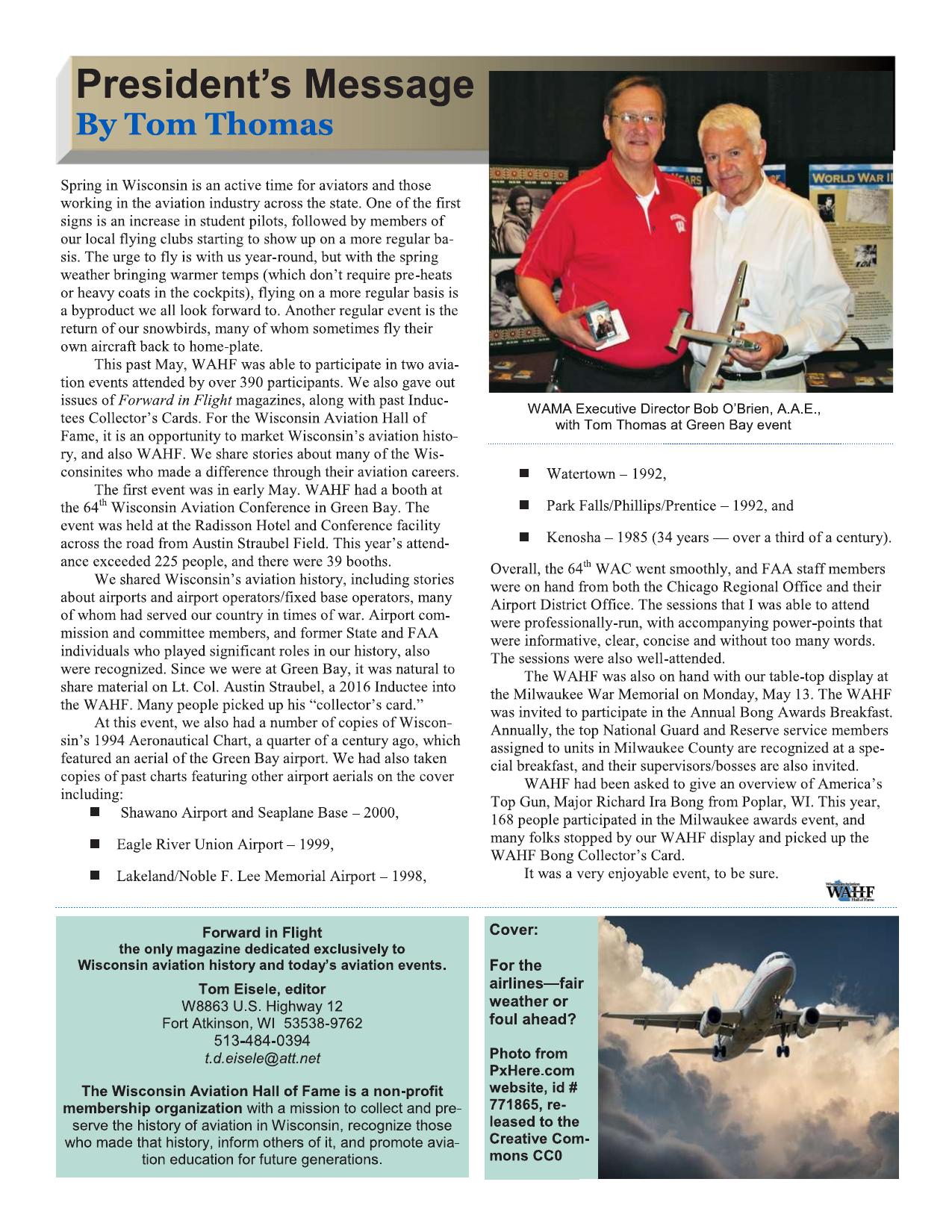 Forward in Flight - Summer 2019 -  Page3