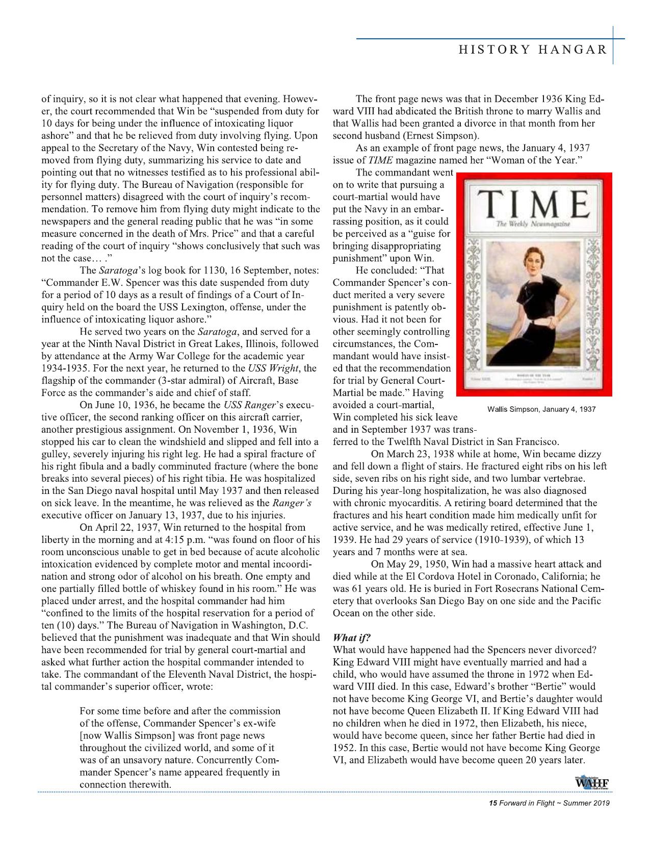 Forward in Flight - Summer 2019 -  Page17