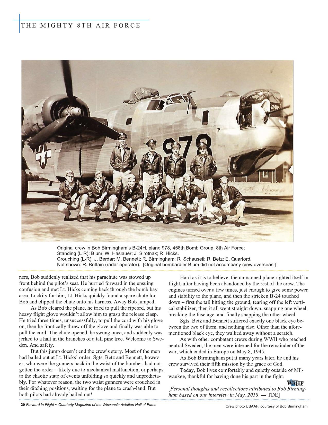 Forward in Flight - Summer 2019 -  Page22