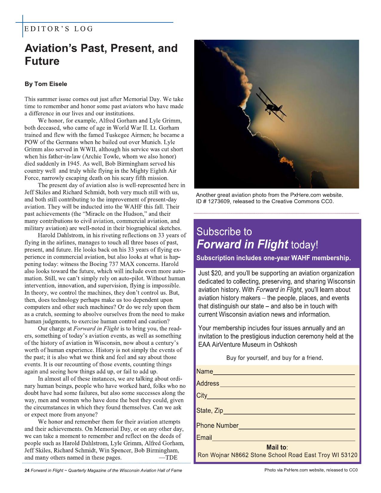 Forward in Flight - Summer 2019 -  Page26