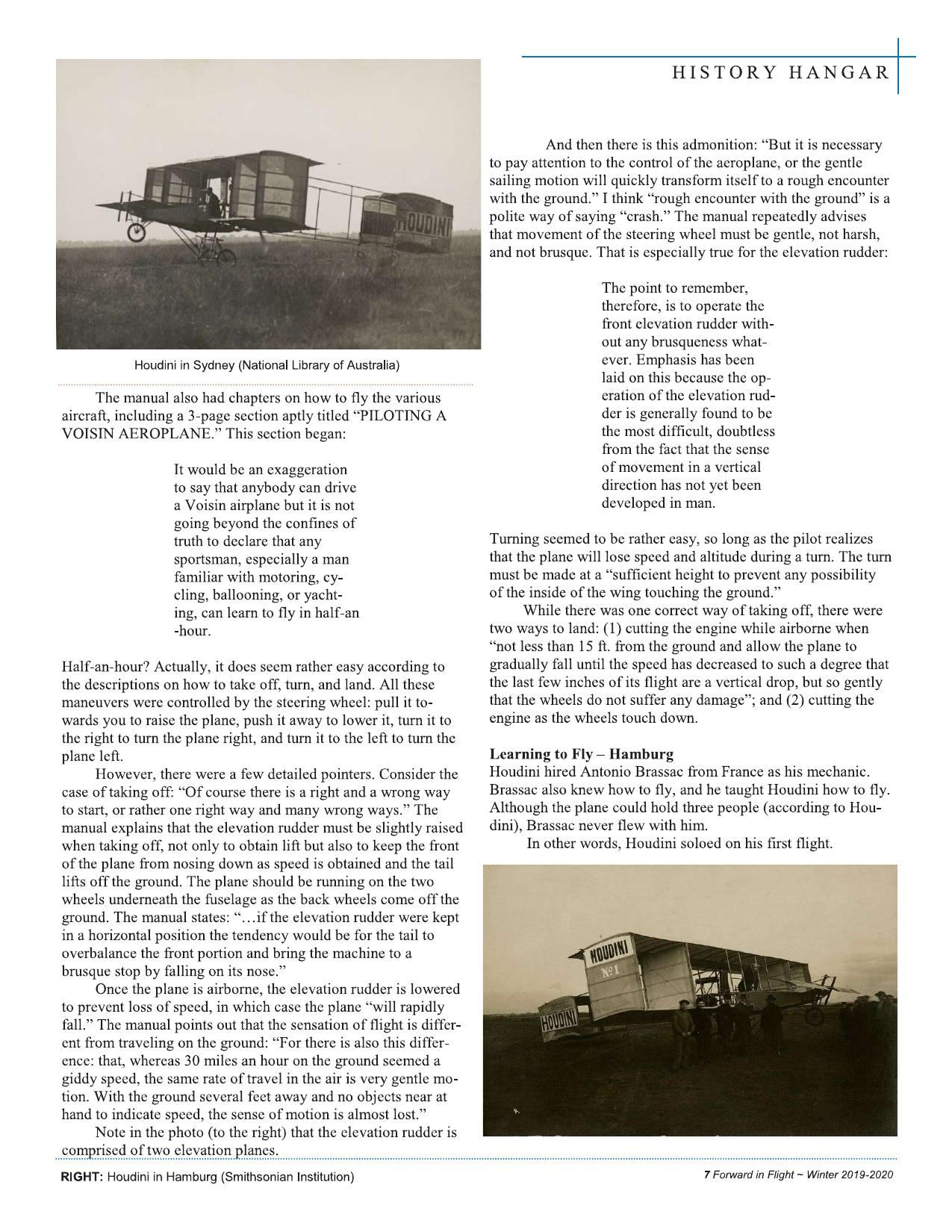 Forward in Flight - Winter 2019 -  Page9