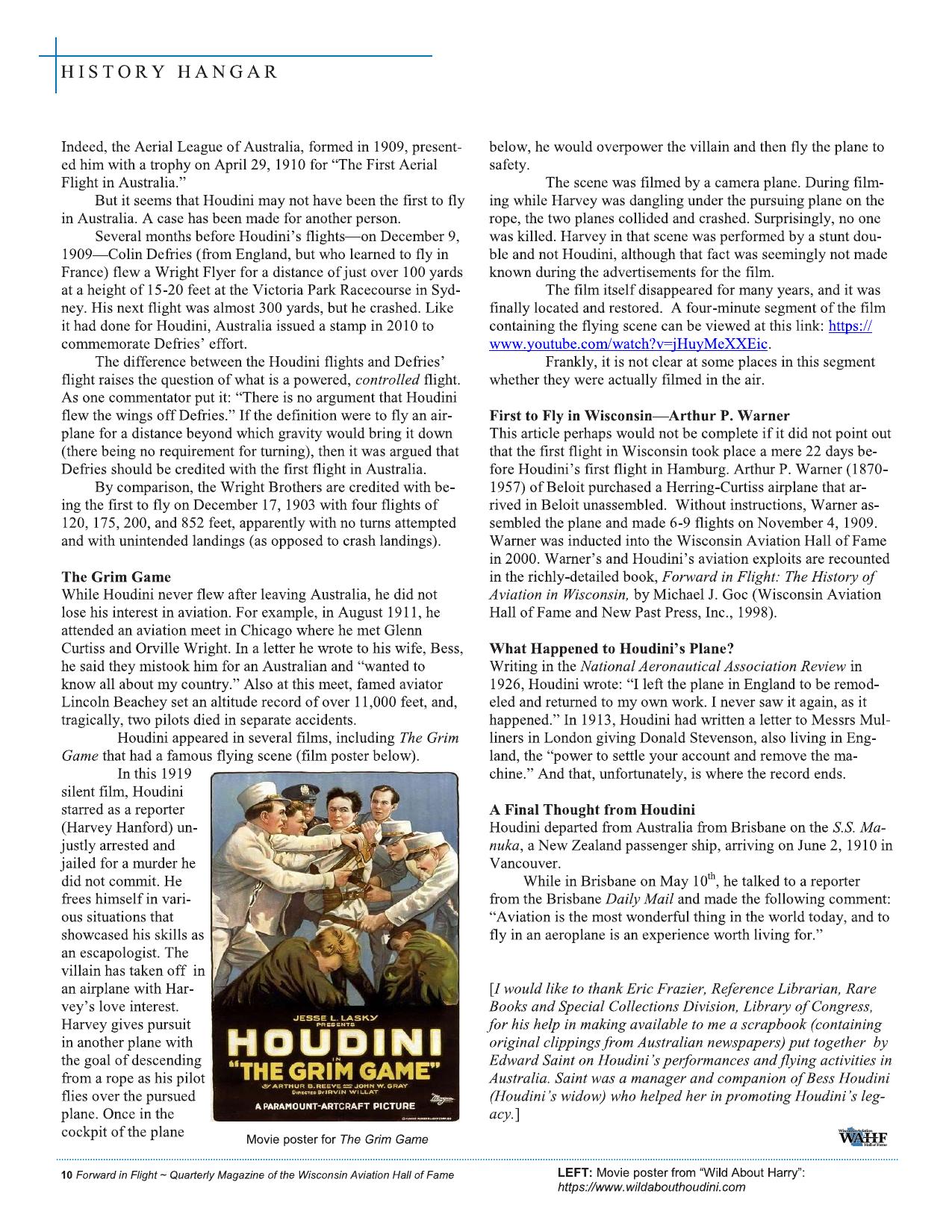 Forward in Flight - Winter 2019 -  Page12