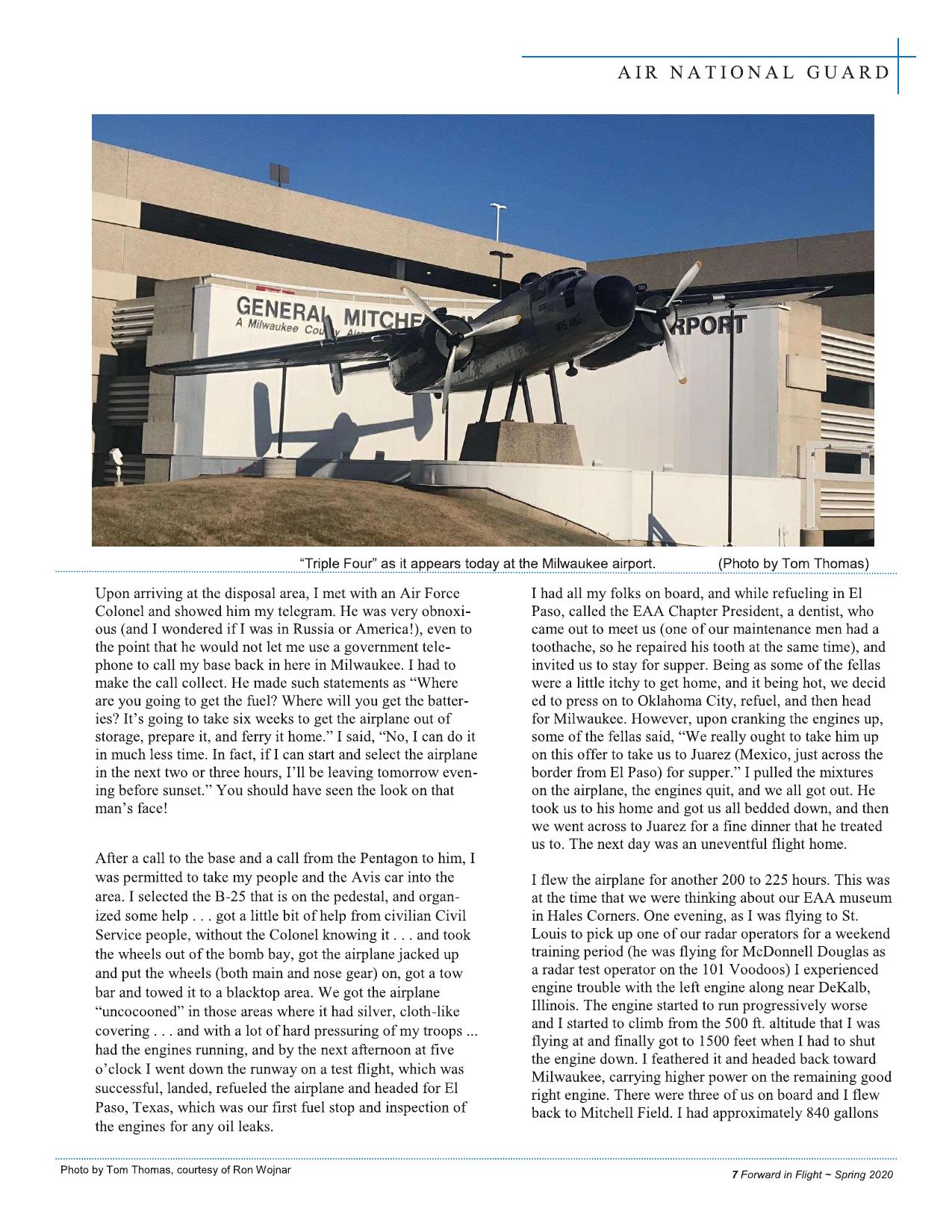 Forward in Flight - Spring 2020 -  Page9
