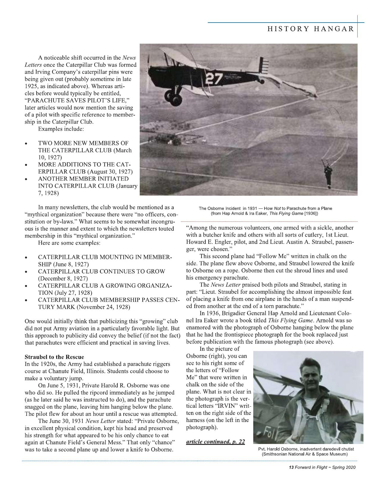 Forward in Flight - Spring 2020 -  Page15