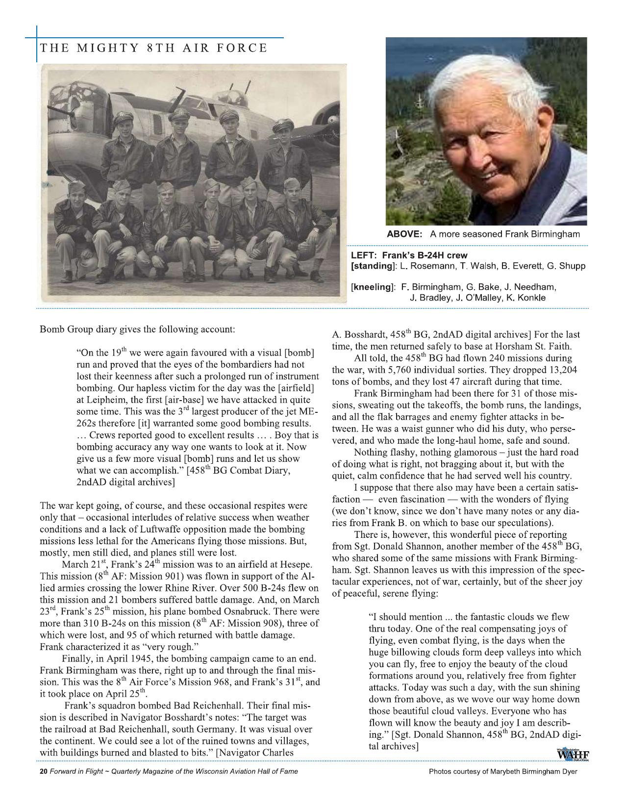 Forward in Flight - Spring 2020 -  Page22