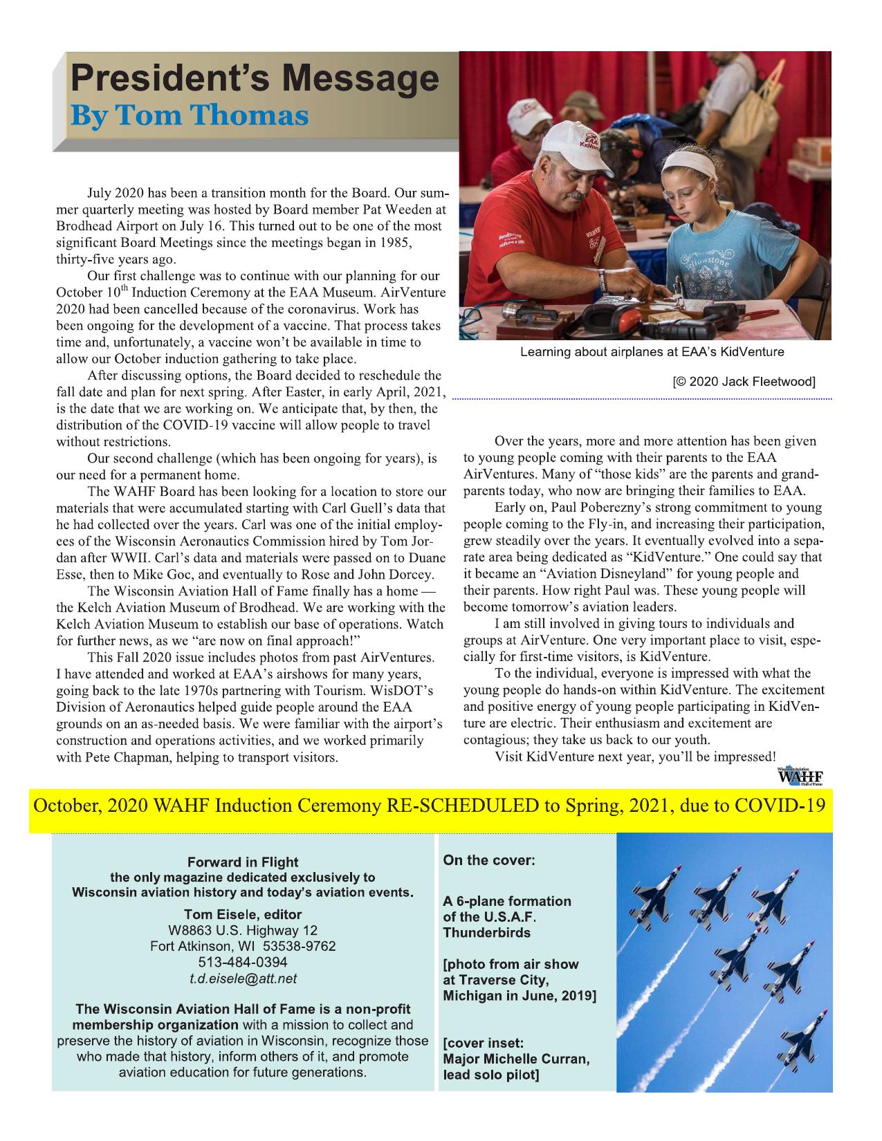 Forward in Flight - Fall 2020 -  Page3