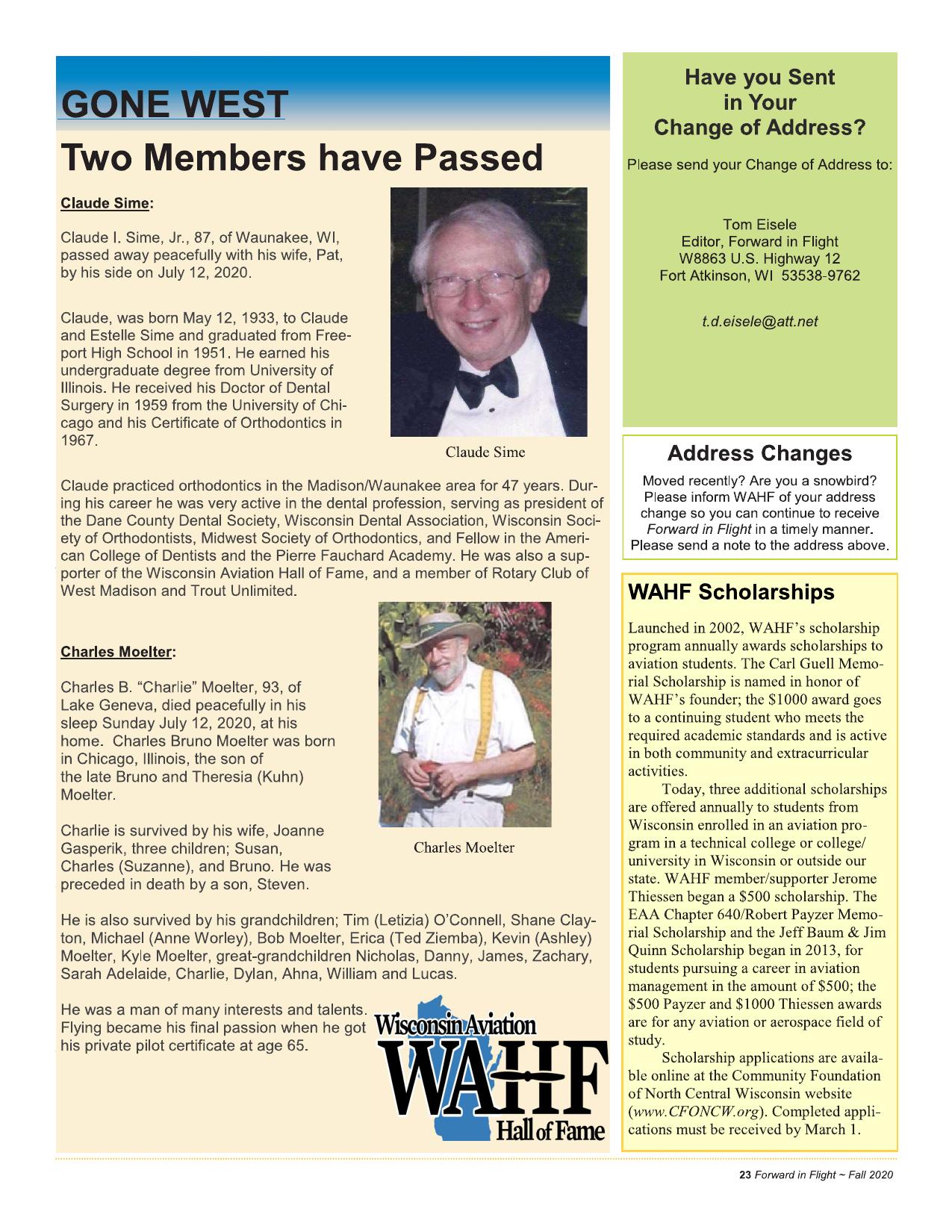 Forward in Flight - Fall 2020 -  Page25