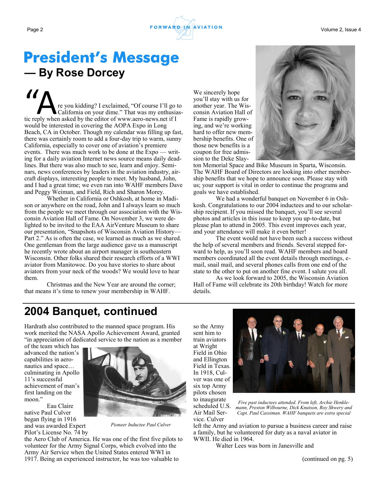Forward in Aviation - December 2004 -  Page2
