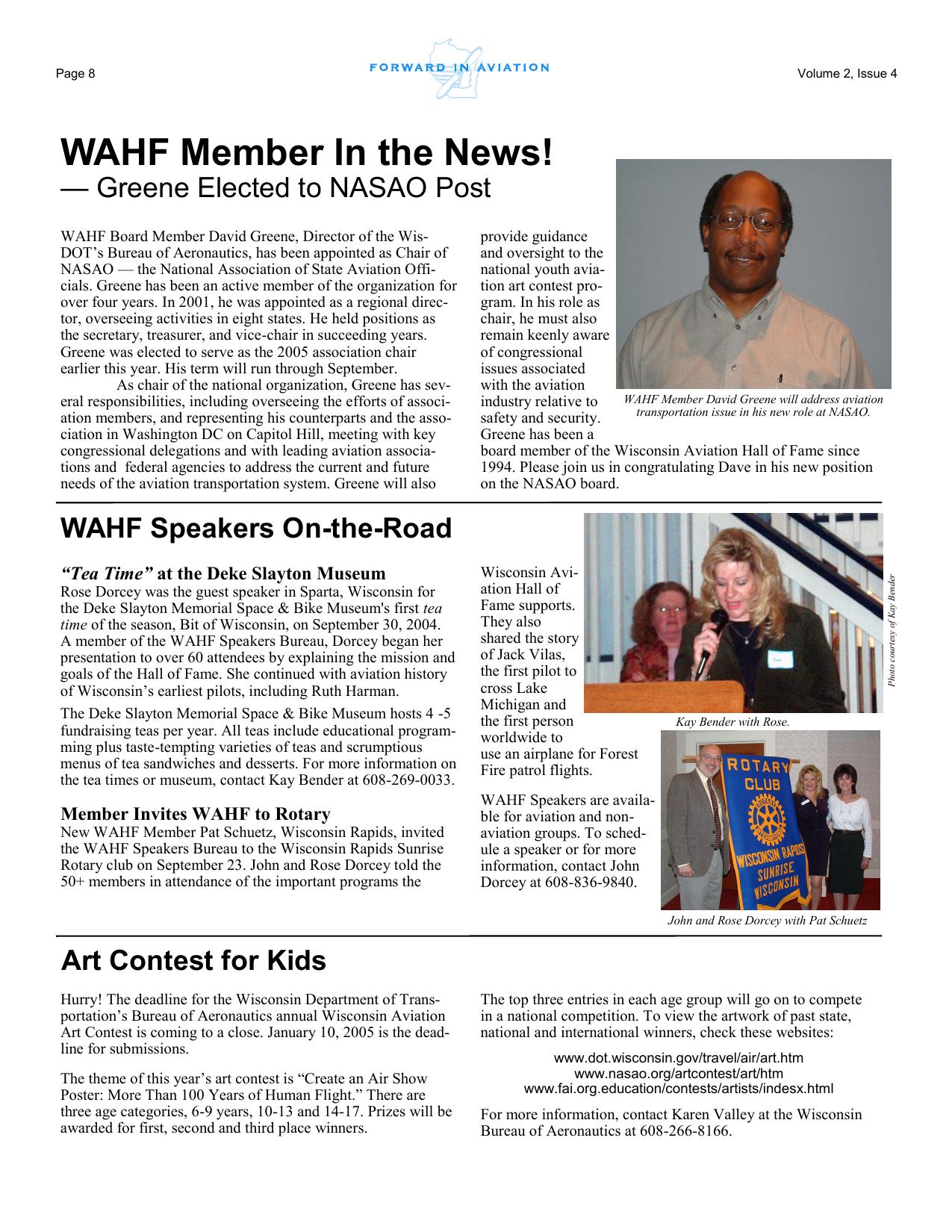 Forward in Aviation - December 2004 -  Page8