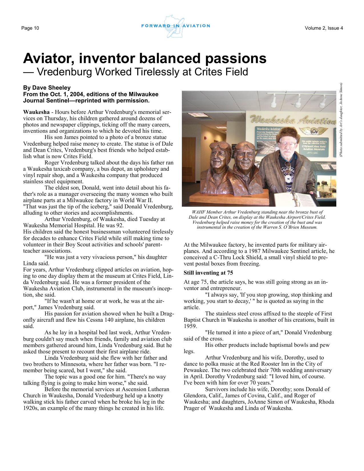 Forward in Aviation - December 2004 -  Page10
