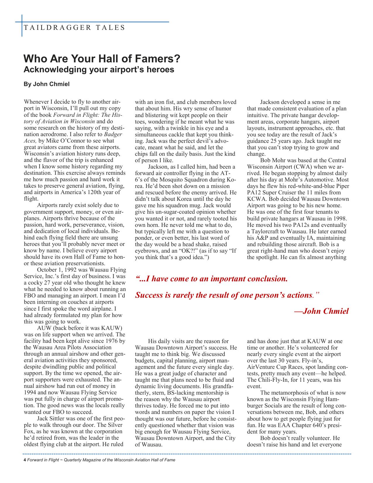 Forward in Flight - Summer 2023 -  Page6