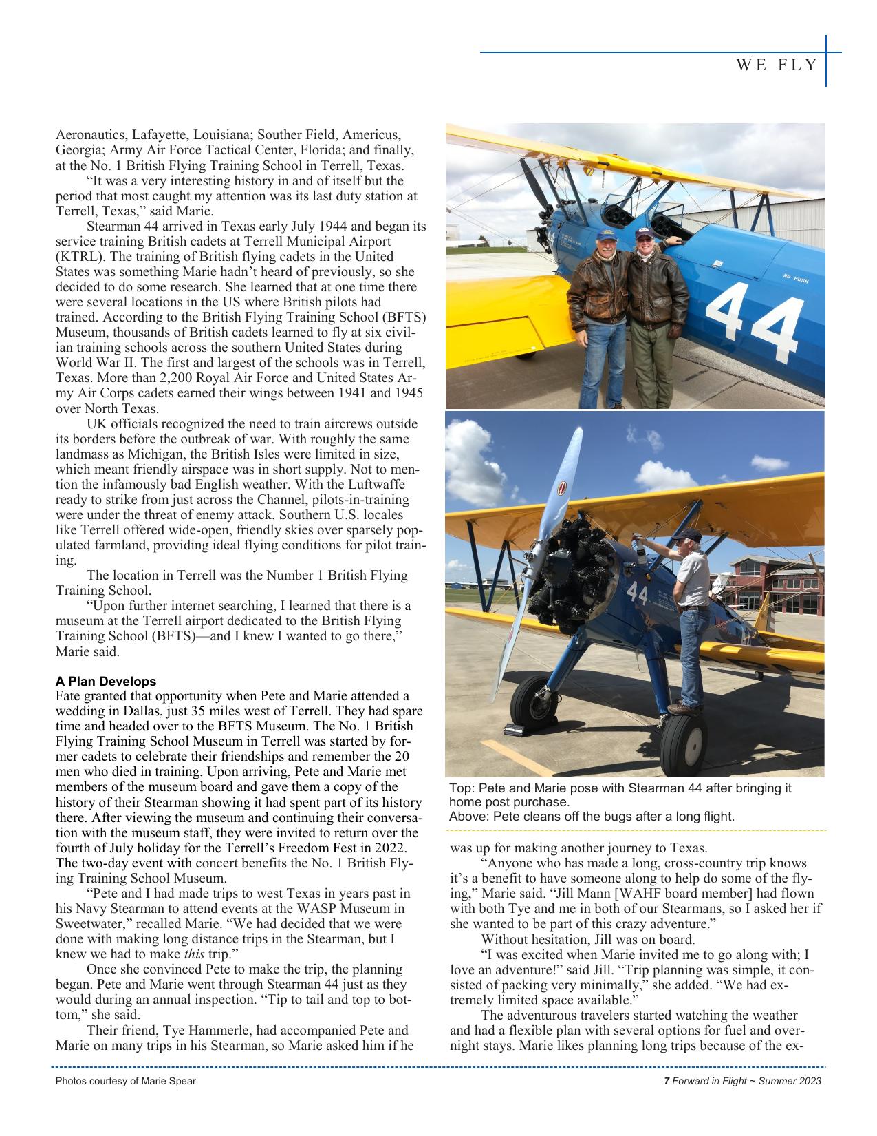 Forward in Flight - Summer 2023 -  Page9