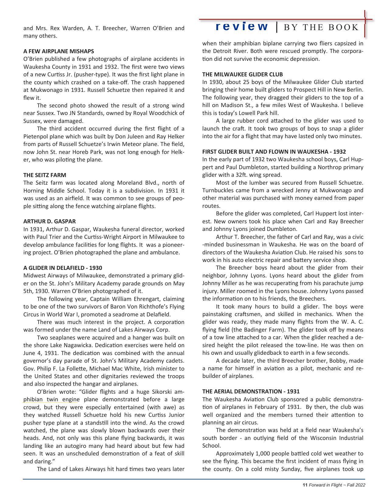 Forward in Flight - Fall 2023 -  Page11