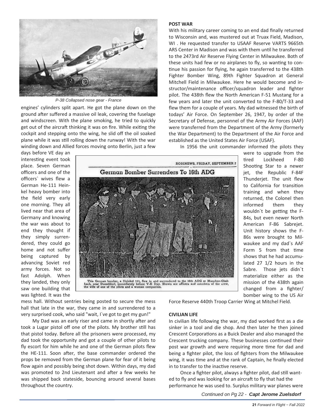 Forward in Flight - Fall 2023 -  Page21