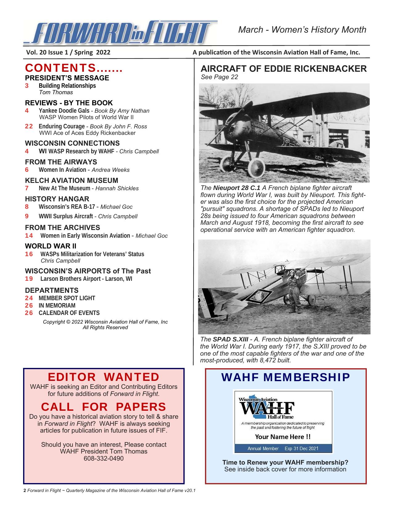 Forward in Flight - Spring 2022 -  Page2