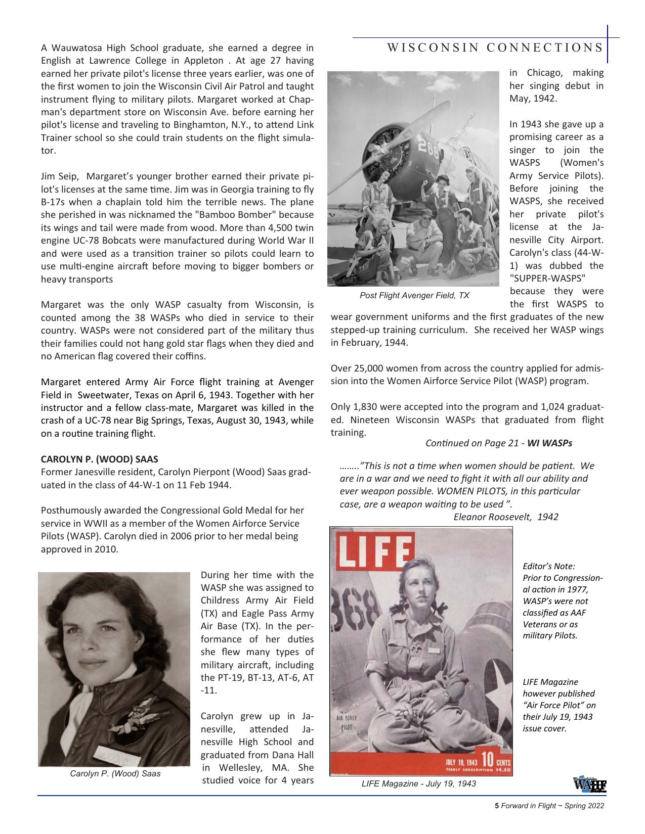 Forward in Flight - Spring 2022 -  Page5