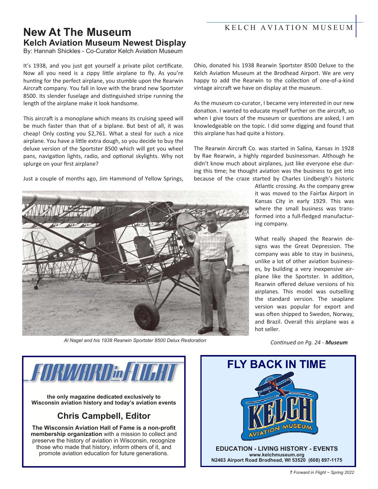 Forward in Flight - Spring 2022 -  Page7
