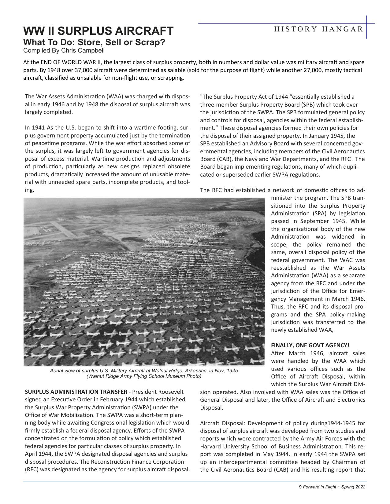 Forward in Flight - Spring 2022 -  Page9