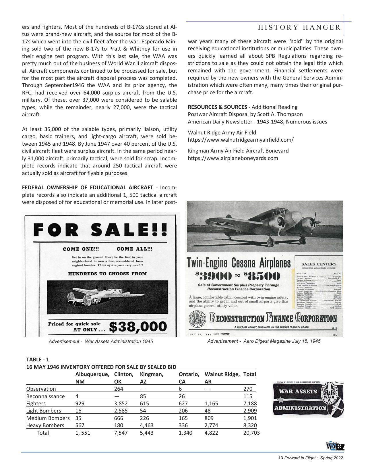 Forward in Flight - Spring 2022 -  Page13