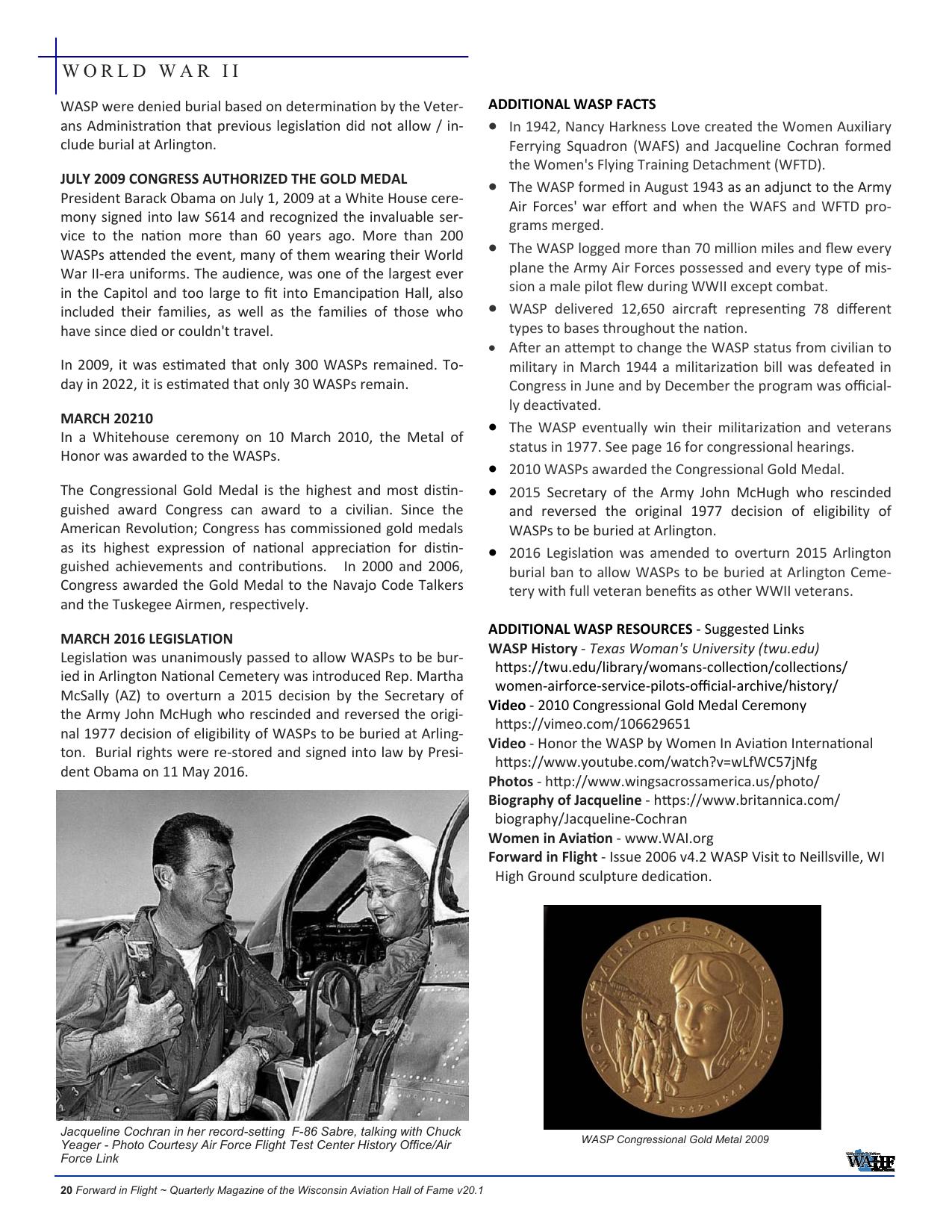 Forward in Flight - Spring 2022 -  Page20