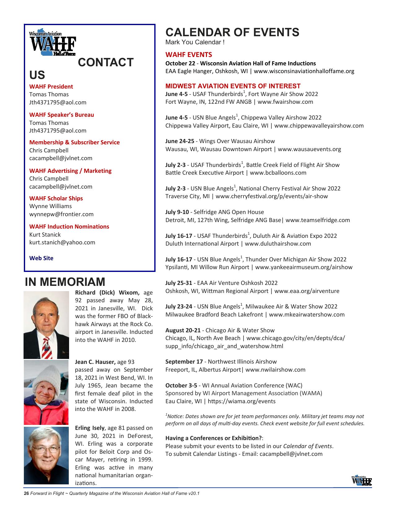 Forward in Flight - Spring 2022 -  Page26