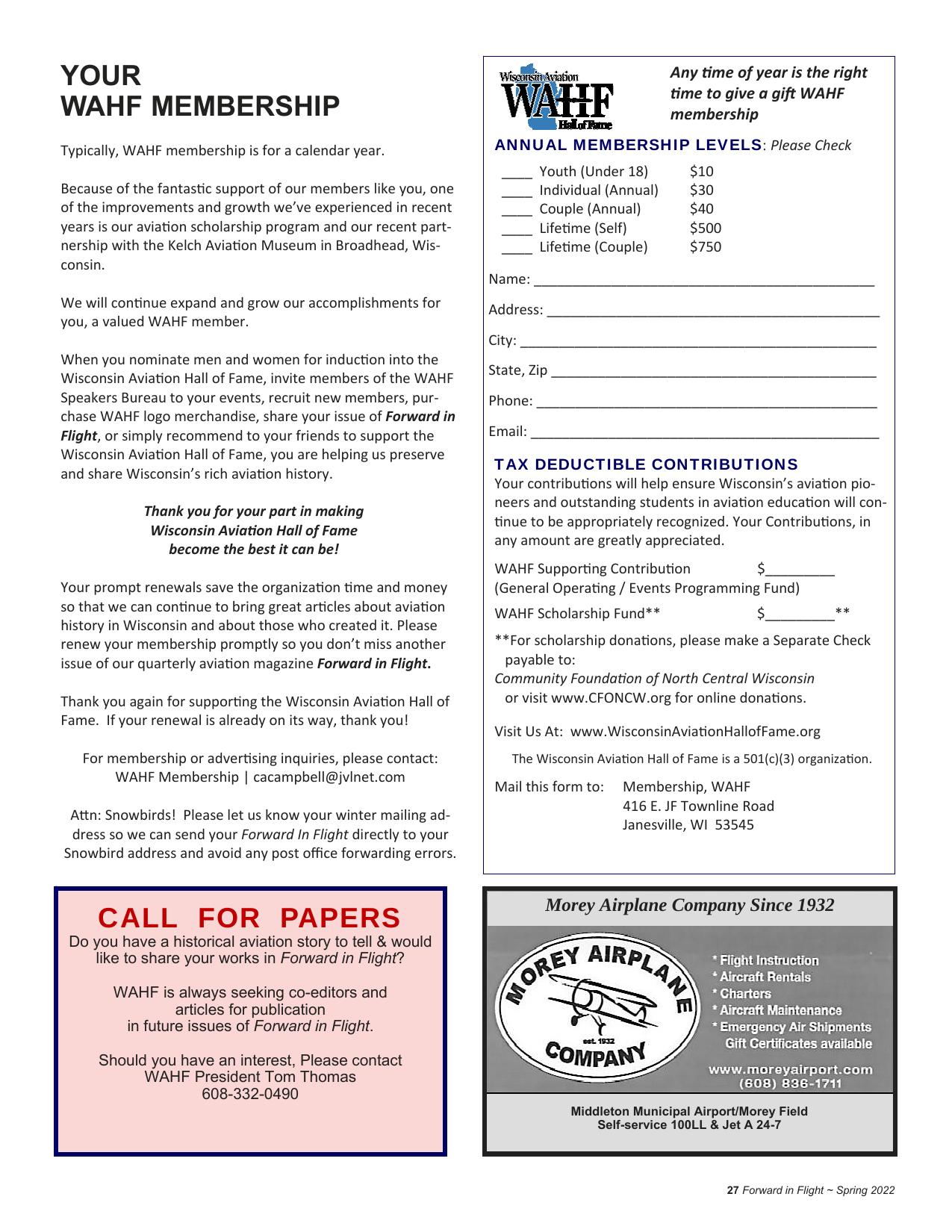 Forward in Flight - Spring 2022 -  Page27