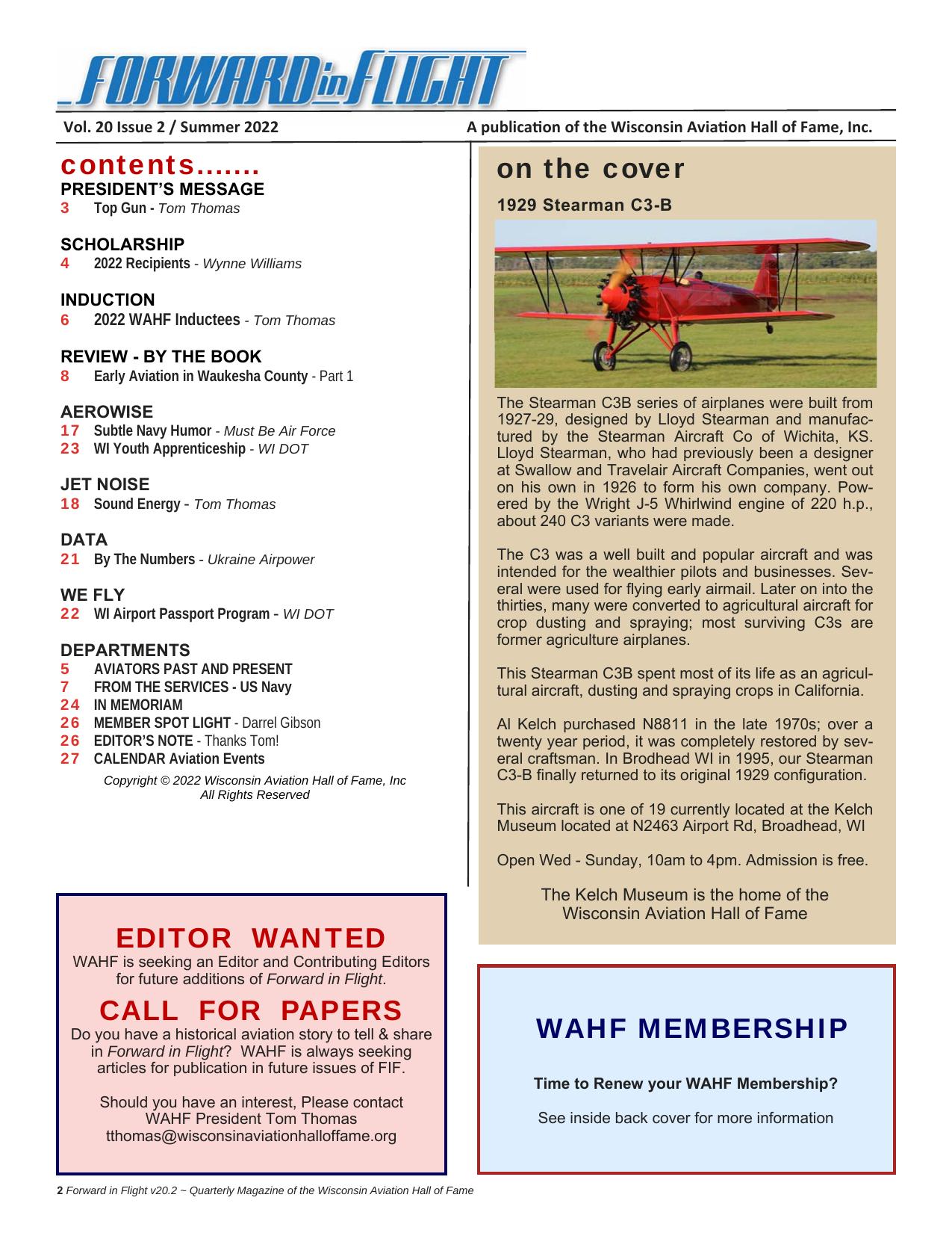 Forward in Flight - Summer 2022 -  Page2